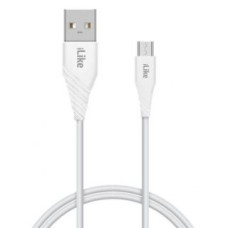 Ilike Kabelis iLike - iLike Charging Cable for MicroUSB ICM01 White