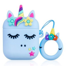 Ilike Maciņš austiņām iLike - Cute Unicorn Airpods Case 1&2 Blue