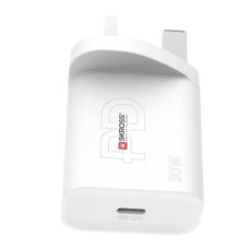 Skross Adapteris Skross  Power Charger UK USB charger 30W and max White