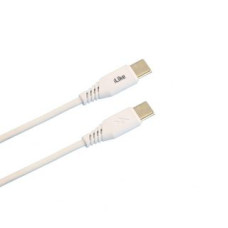 Ilike Kabelis iLike  iLike Evelatus Charging Cable Type-C to Type-C CTT01 White