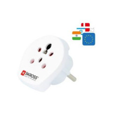 Skross Parveidotājs Skross  Travel adapter Denmark, India - Israel to Europe White