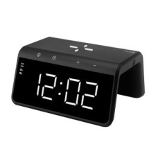 Evelatus Bezvadu lādētājs Evelatus  Evelatus Wireless Charging Clock WCC01BK Black